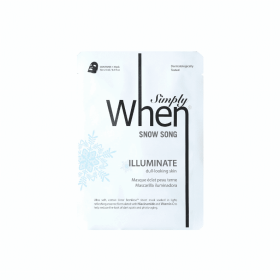 Snow Song Illuminate Ultra-Soft Cotton Linter Bemliese Sheet Mask - Simply When