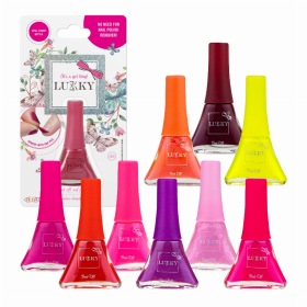 LUKKY Peel-off nail polish x 0.19 fl.oz., assortment of 12