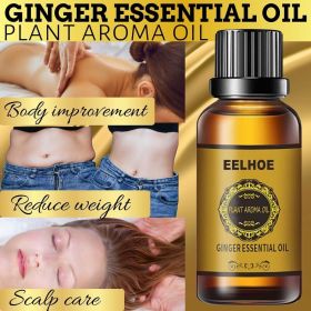 Belly Drainage Ginger Oil Natural Therapy Lymphatic Essential Massage Liquid USA (Option: Transparent-Essential Oil)